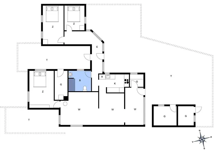 Bl1073-blokhus-egonsvej-10 度假居 布洛克胡斯